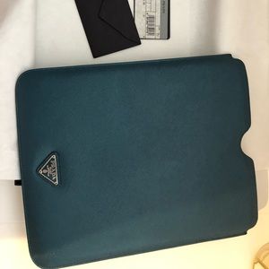 Prada Ipad Teal Blue Ottanio Case